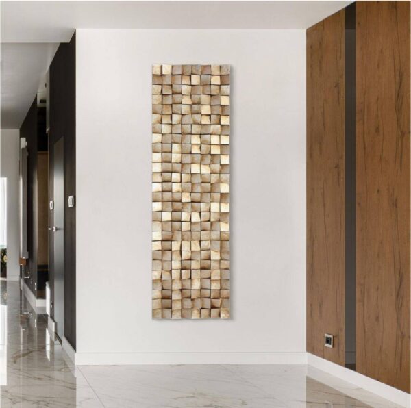 72 in. x 22 in. Textured 2 Mixed Media Hand Painted Dimensional Wall Art